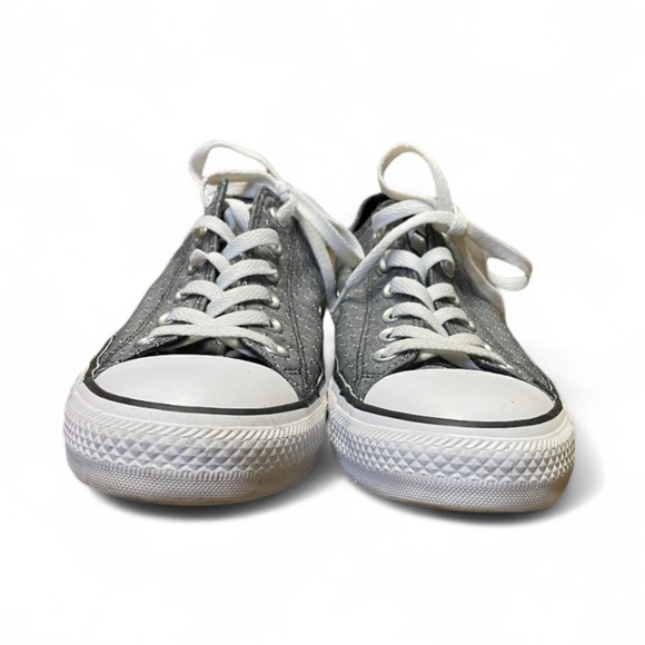 Converse All Star Chuck Taylor Women's Size 10 Shoes Gray White Low Top Sneakers - Picture 3 of 9